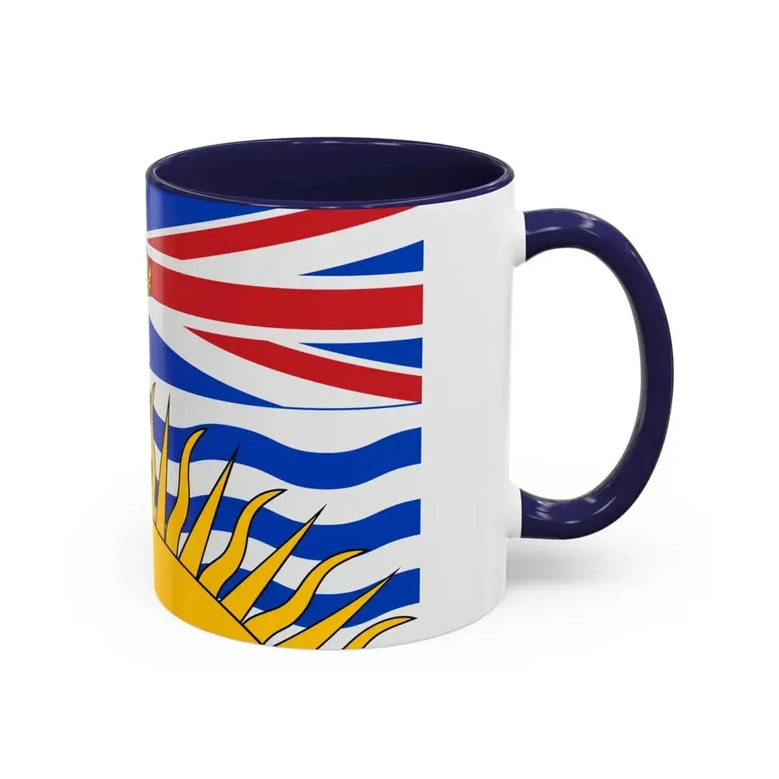 Flag of British Columbia Canada - Accent Coffee Mug - Go Mug Yourself