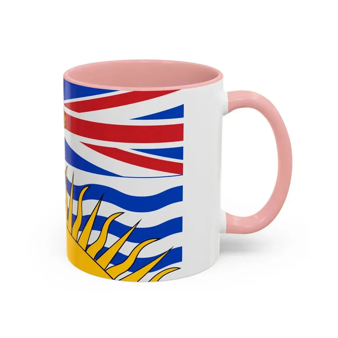 Flag of British Columbia Canada - Accent Coffee Mug - Go Mug Yourself