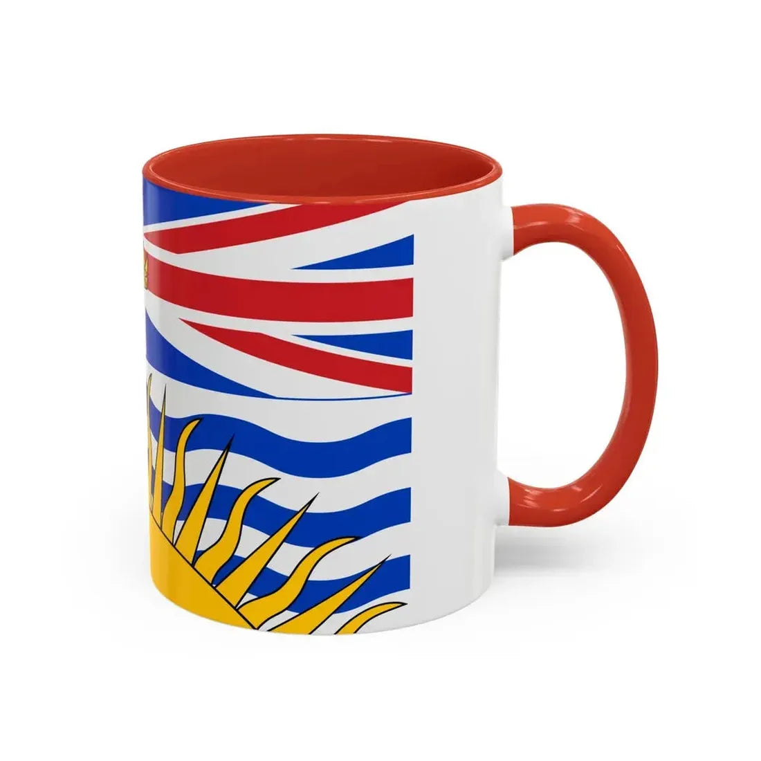 Flag of British Columbia Canada - Accent Coffee Mug - Go Mug Yourself