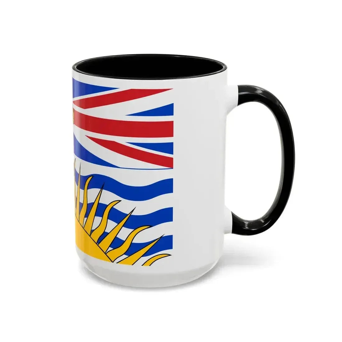 Flag of British Columbia Canada - Accent Coffee Mug - Go Mug Yourself