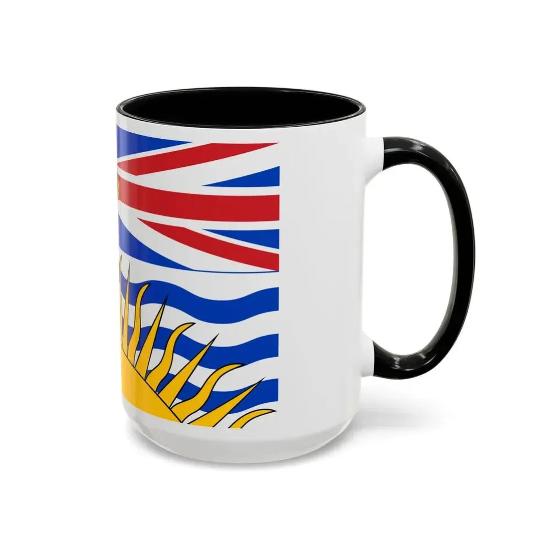 Flag of British Columbia Canada - Accent Coffee Mug - Go Mug Yourself