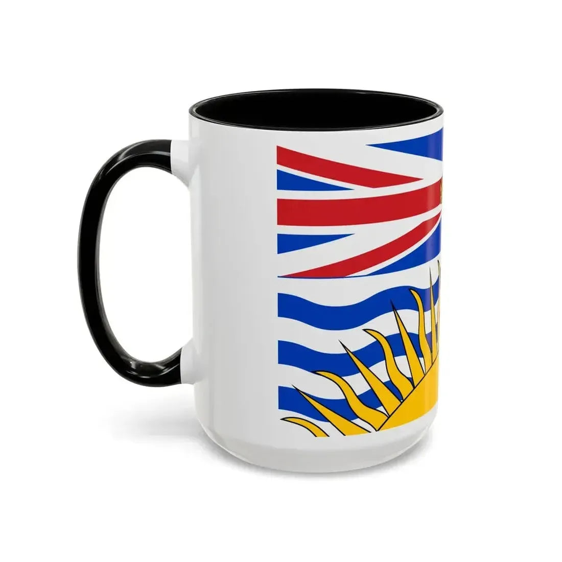 Flag of British Columbia Canada - Accent Coffee Mug - Go Mug Yourself