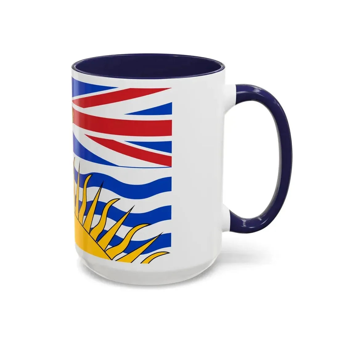Flag of British Columbia Canada - Accent Coffee Mug - Go Mug Yourself