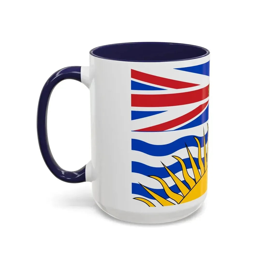 Flag of British Columbia Canada - Accent Coffee Mug - Go Mug Yourself