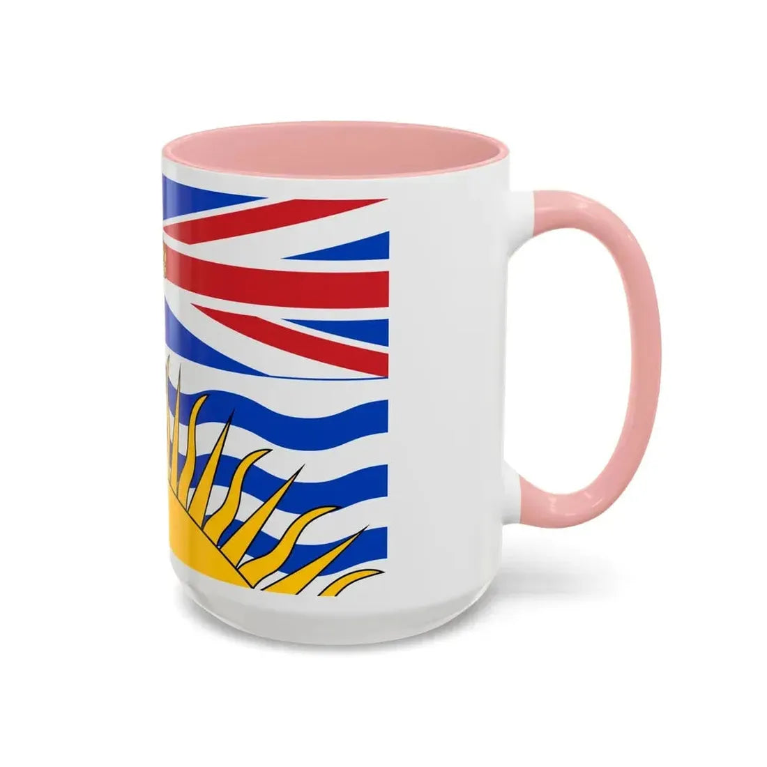 Flag of British Columbia Canada - Accent Coffee Mug - Go Mug Yourself