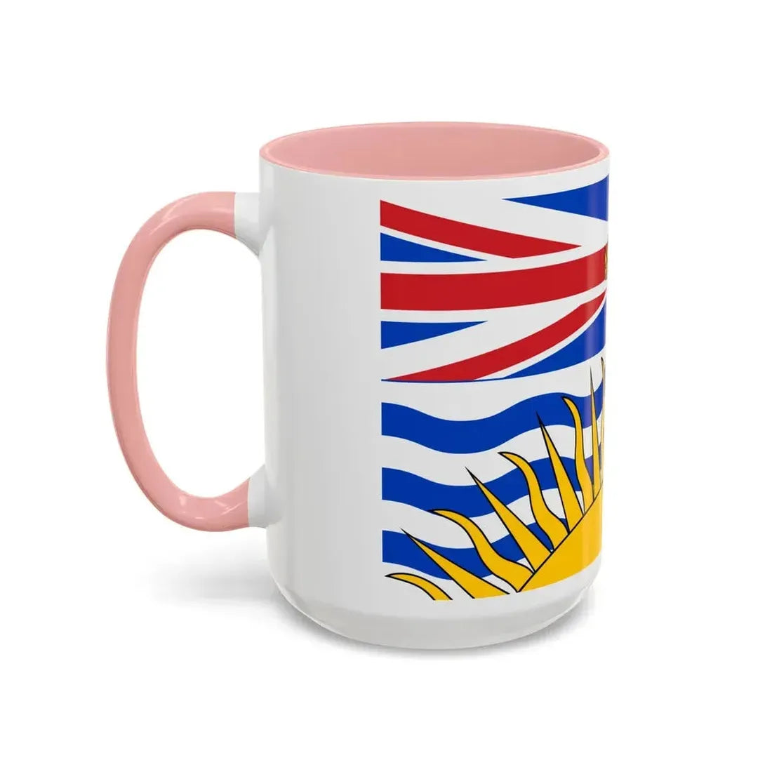 Flag of British Columbia Canada - Accent Coffee Mug - Go Mug Yourself