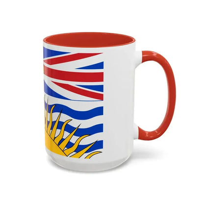 Flag of British Columbia Canada - Accent Coffee Mug - Go Mug Yourself