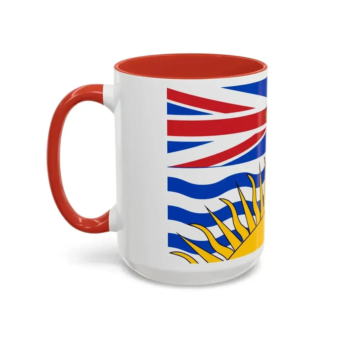 Flag of British Columbia Canada - Accent Coffee Mug - Go Mug Yourself