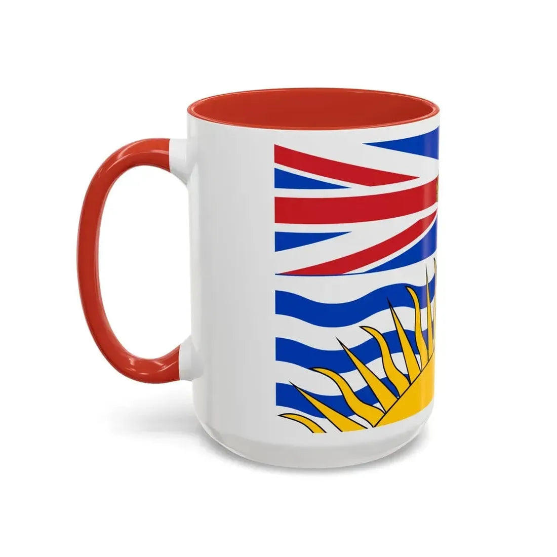 Flag of British Columbia Canada - Accent Coffee Mug - Go Mug Yourself