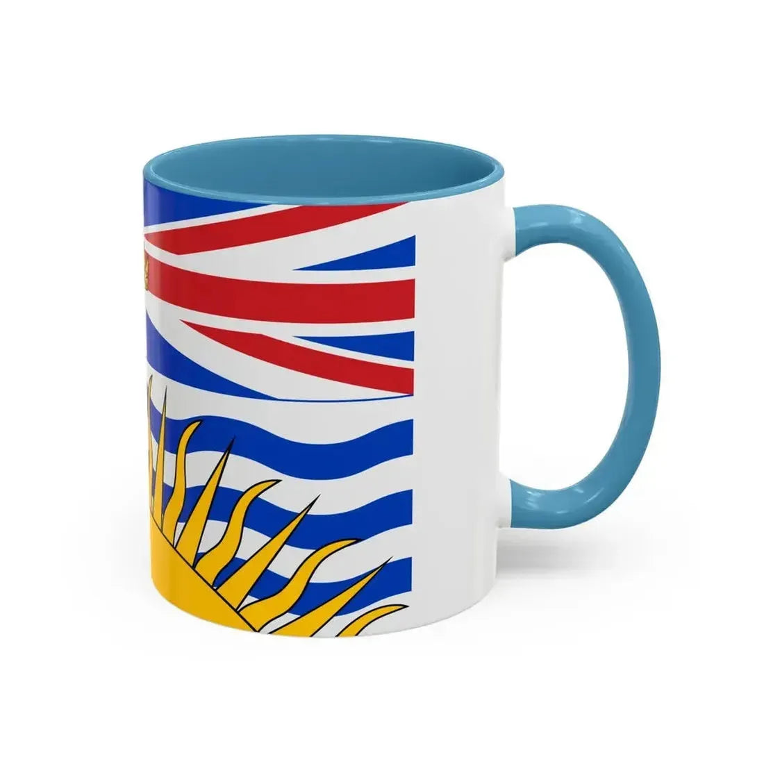 Flag of British Columbia Canada - Accent Coffee Mug - Go Mug Yourself