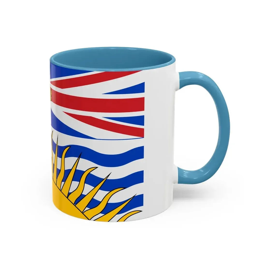 Flag of British Columbia Canada - Accent Coffee Mug - Go Mug Yourself