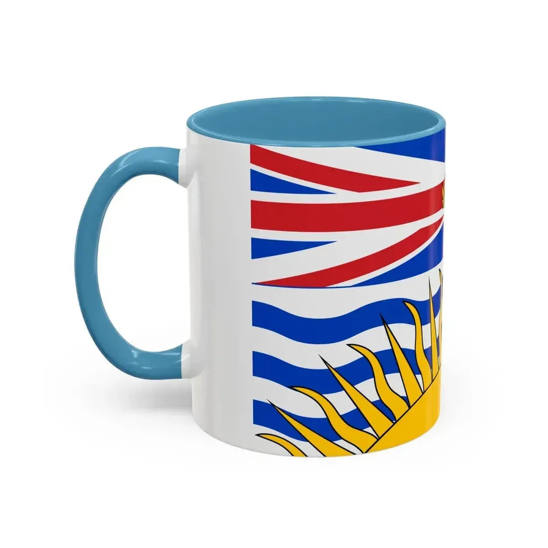 Flag of British Columbia Canada - Accent Coffee Mug - Go Mug Yourself