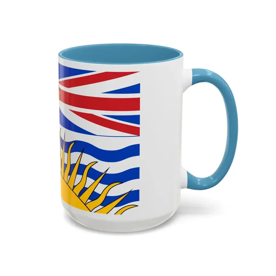 Flag of British Columbia Canada - Accent Coffee Mug - Go Mug Yourself
