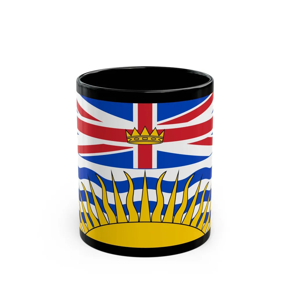 Flag of British Columbia Canada - Black Coffee Mug-11oz-Go Mug Yourself