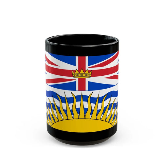 Flag of British Columbia Canada - Black Coffee Mug-15oz-Go Mug Yourself