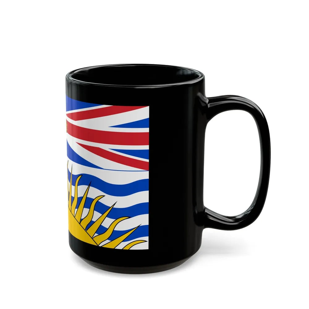 Flag of British Columbia Canada - Black Coffee Mug-Go Mug Yourself