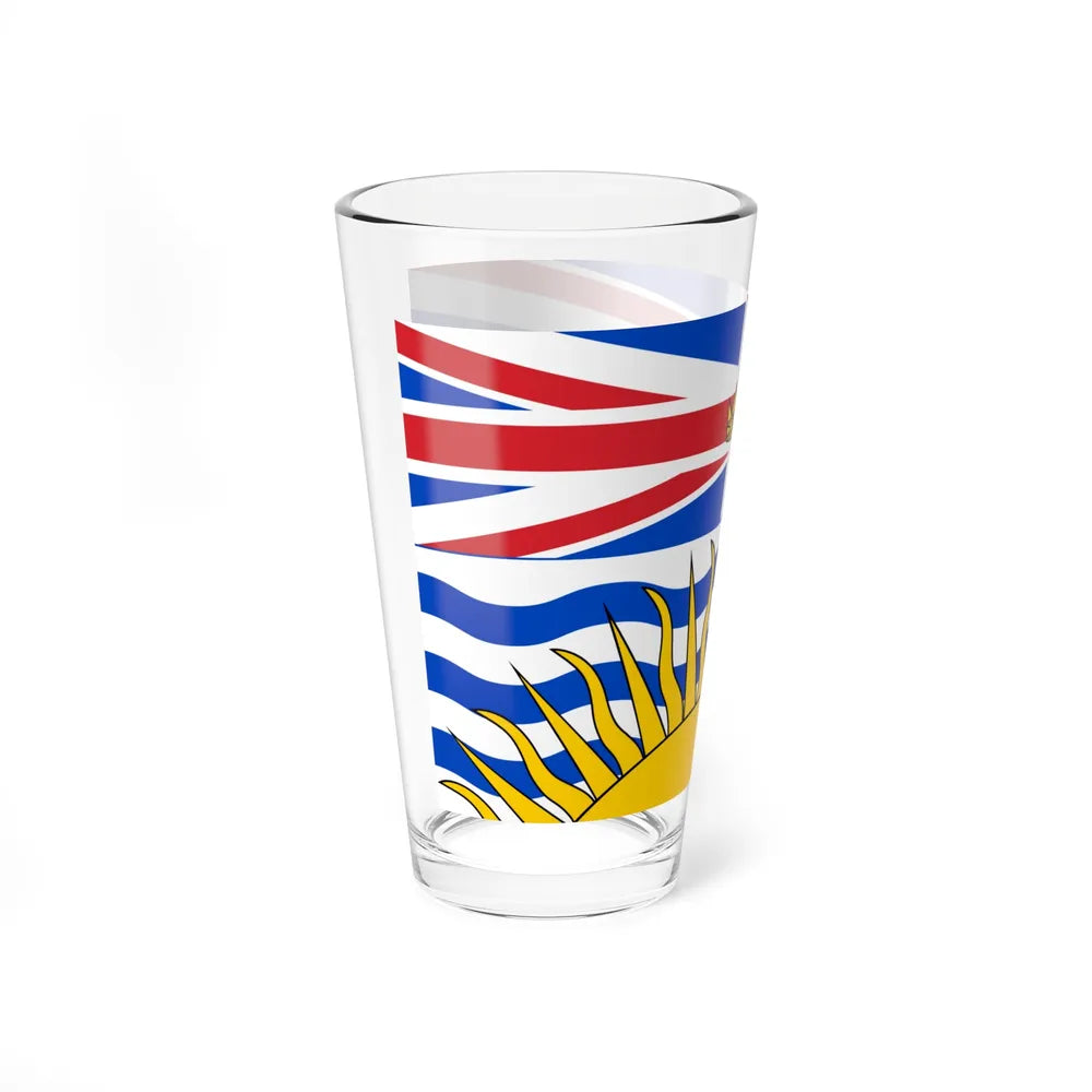 Flag of British Columbia Canada - Pint Glass 16oz-Go Mug Yourself