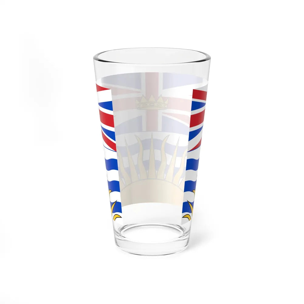 Flag of British Columbia Canada - Pint Glass 16oz-Go Mug Yourself