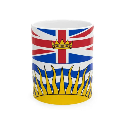 Flag of British Columbia (Canada) White Coffee Mug 11oz - Go Mug Yourself