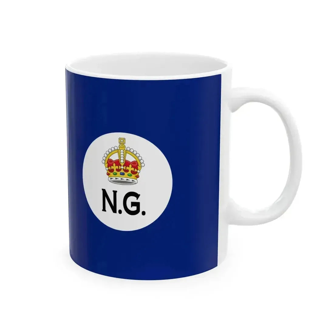 Flag of British New Guinea 1884-1888 (Guinea) White Coffee Mug - Go Mug Yourself