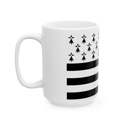 Flag of Brittany (Belgium) White Coffee Mug - Go Mug Yourself