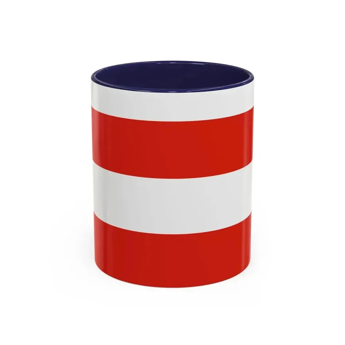 Flag of Brno Czech Republic - Accent Coffee Mug 11oz Navy - Go Mug Yourself