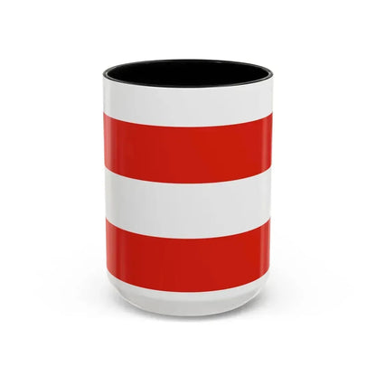 Flag of Brno Czech Republic - Accent Coffee Mug 15oz Black - Go Mug Yourself
