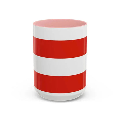 Flag of Brno Czech Republic - Accent Coffee Mug 15oz Pink - Go Mug Yourself
