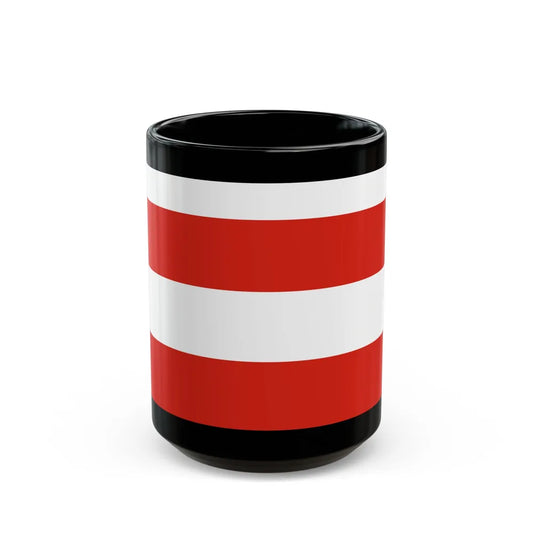 Flag of Brno Czech Republic - Black Coffee Mug-15oz-Go Mug Yourself