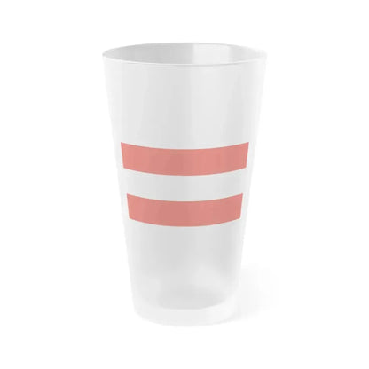 Flag of Brno Czech Republic - Frosted Pint Glass 16oz 16oz Frosted - Go Mug Yourself