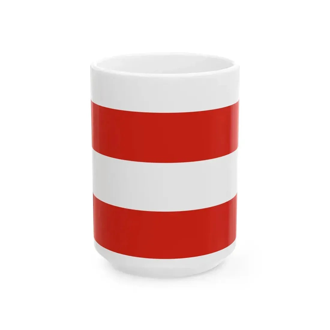 Flag of Brno Czech Republic - White Coffee Mug 15oz - Go Mug Yourself