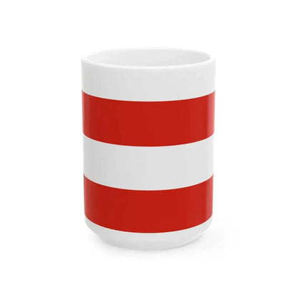 Flag of Brno Czech Republic - White Coffee Mug 15oz - Go Mug Yourself