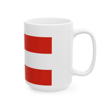 Flag of Brno Czech Republic - White Coffee Mug-Go Mug Yourself