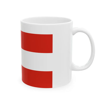 Flag of Brno Czech Republic - White Coffee Mug-Go Mug Yourself