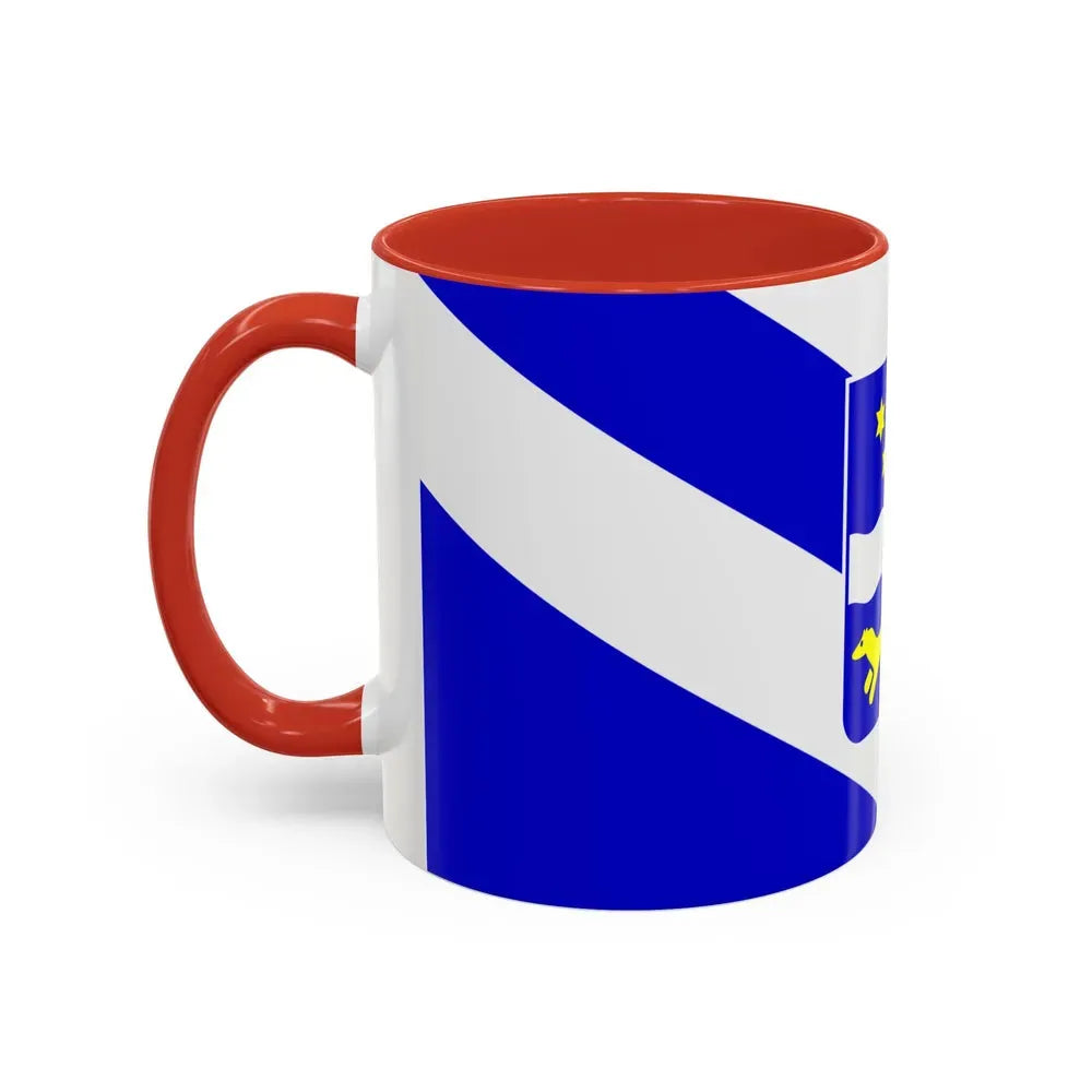 Flag of Brod Posavina County Croatia - Accent Coffee Mug - Go Mug Yourself