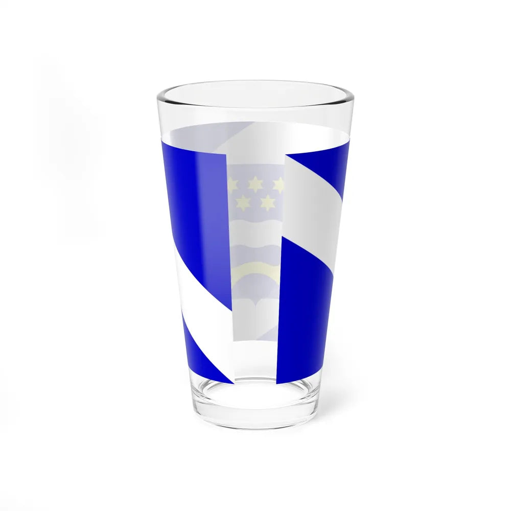 Flag of Brod Posavina County Croatia - Pint Glass 16oz-Go Mug Yourself