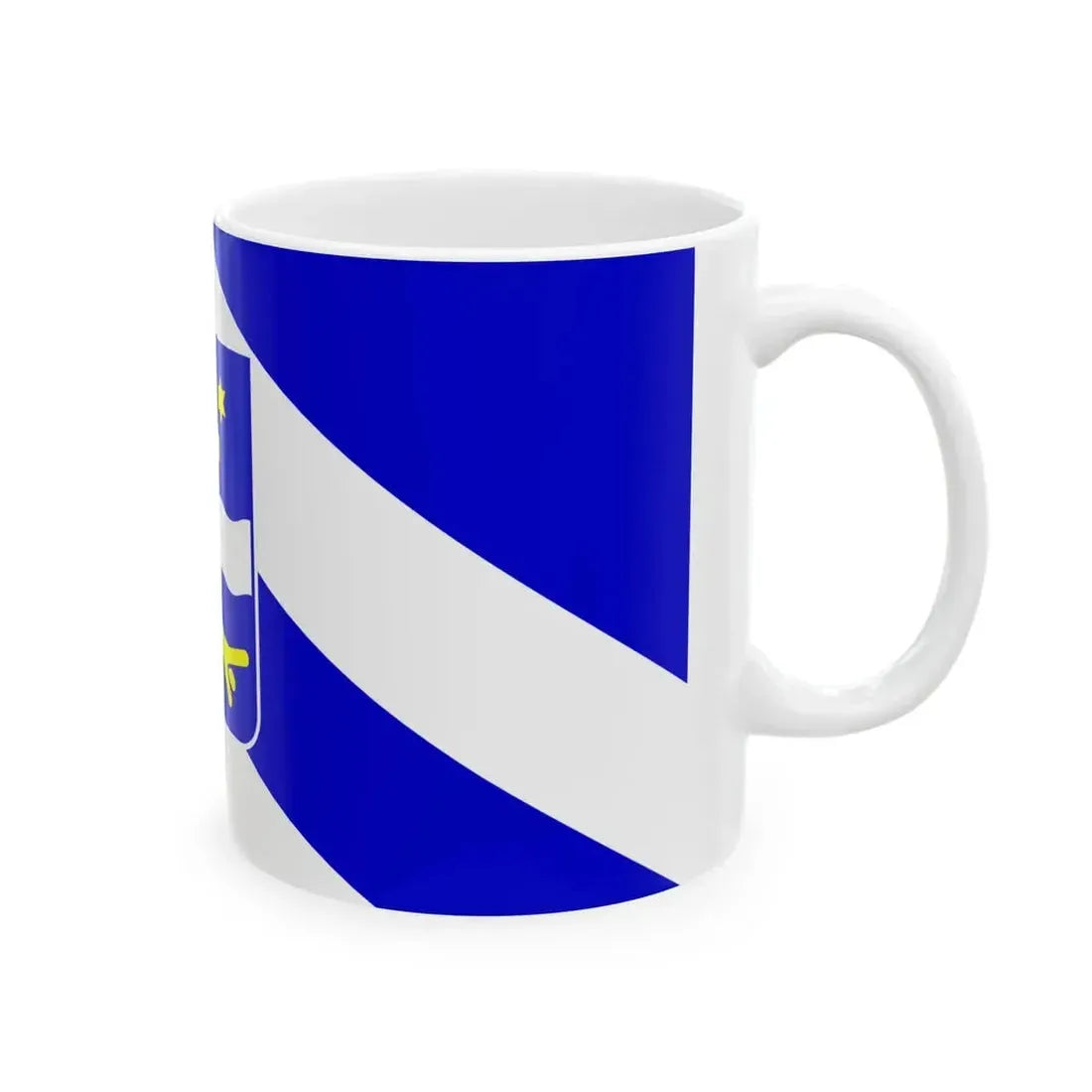 Flag of Brod-Posavina County (Croatia) White Coffee Mug - Go Mug Yourself