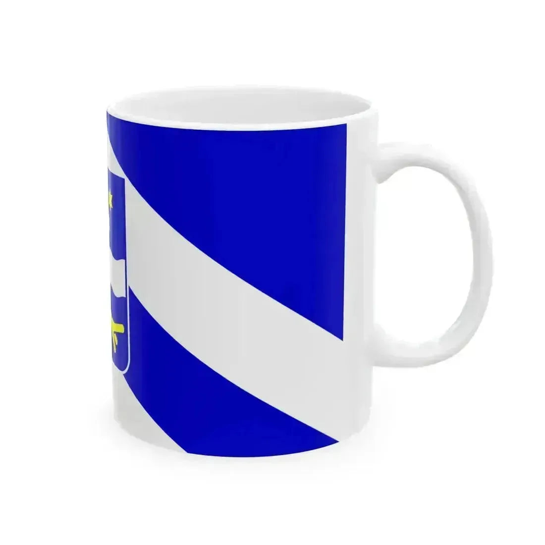 Flag of Brod Posavina County Croatia - White Coffee Mug - Go Mug Yourself