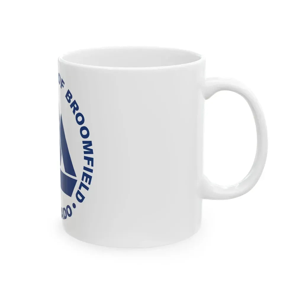 Flag of Broomfield Colorado (United States) White Coffee Mug - Go Mug Yourself