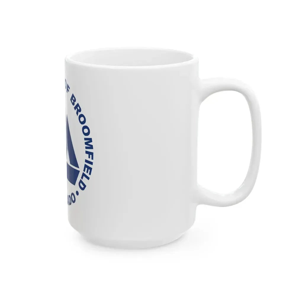 Flag of Broomfield Colorado (United States) White Coffee Mug - Go Mug Yourself