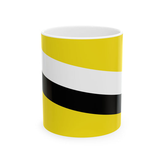 Flag of Brunei from 1906 to 1959 (Brunei) White Coffee Mug-11oz-Go Mug Yourself
