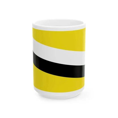 Flag of Brunei from 1906 to 1959 (Brunei) White Coffee Mug 15oz - Go Mug Yourself