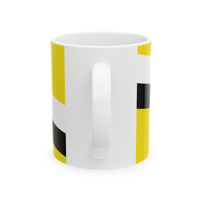 Flag of Brunei from 1906 to 1959 (Brunei) White Coffee Mug-Go Mug Yourself
