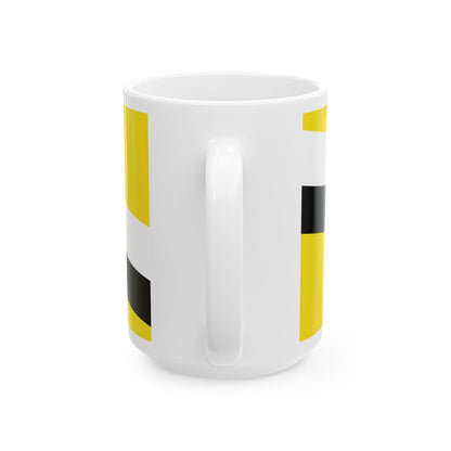 Flag of Brunei from 1906 to 1959 (Brunei) White Coffee Mug-Go Mug Yourself