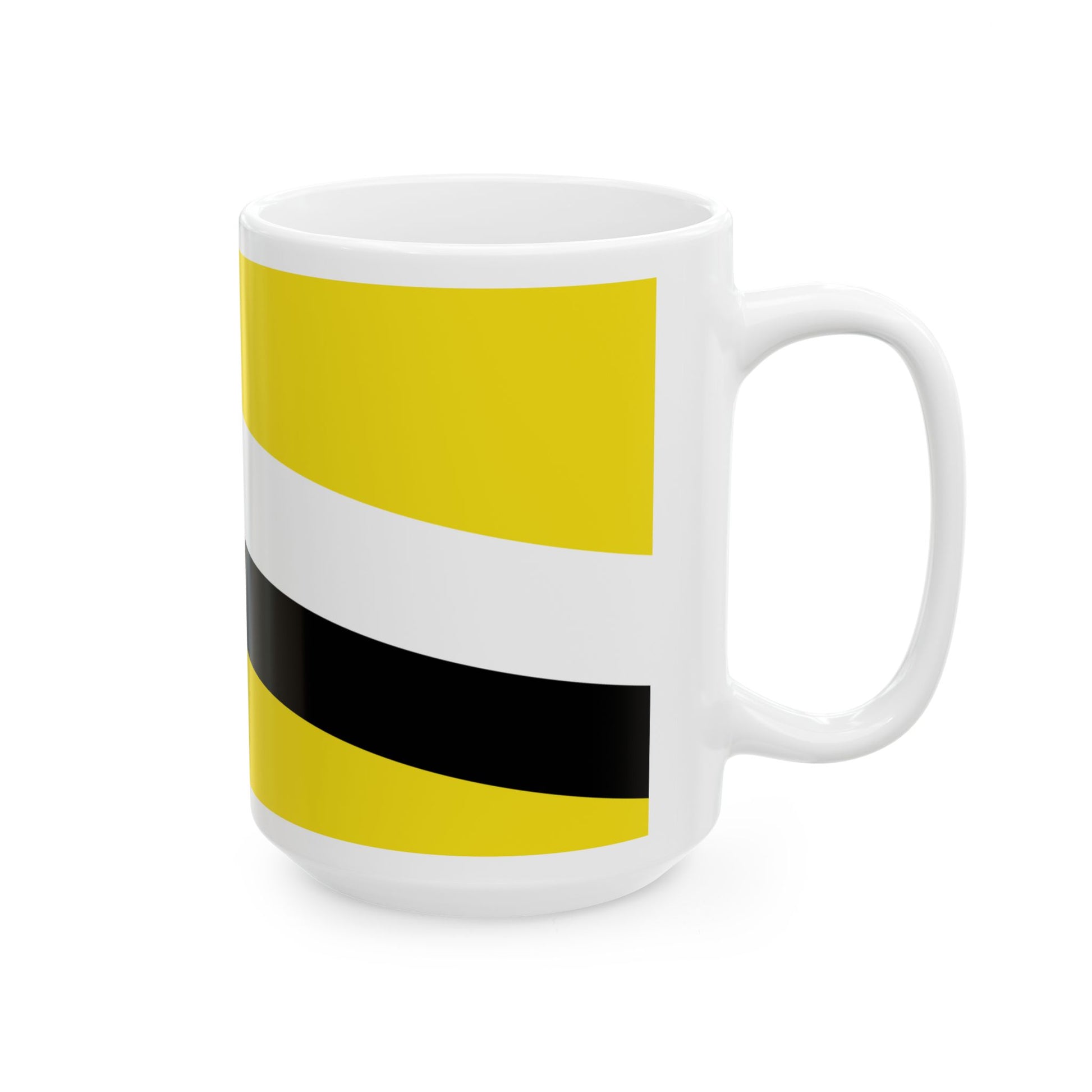 Flag of Brunei from 1906 to 1959 (Brunei) White Coffee Mug-Go Mug Yourself