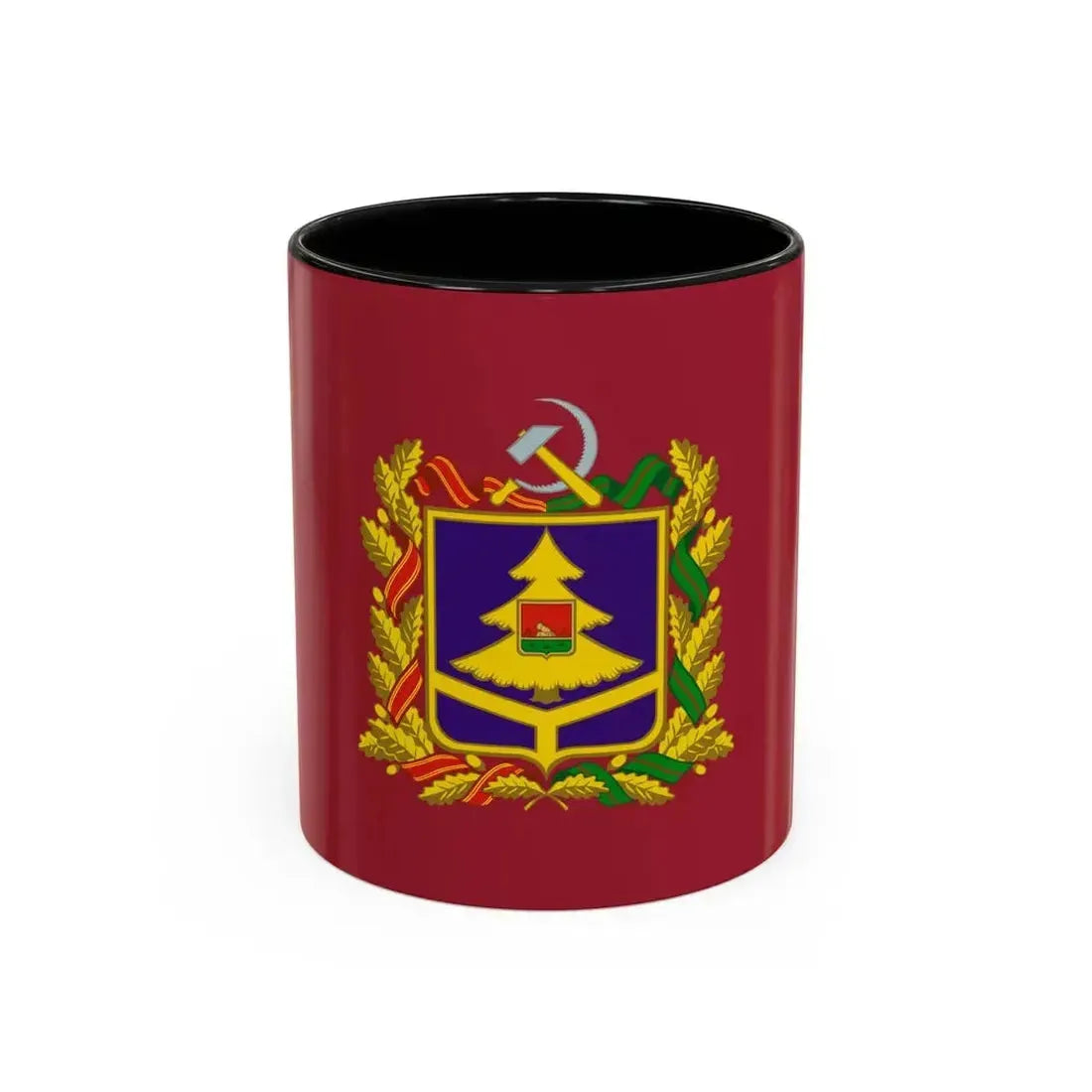 Flag of Bryansk Oblast Russia - Accent Coffee Mug 11oz Black - Go Mug Yourself