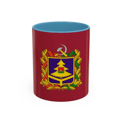 Flag of Bryansk Oblast Russia - Accent Coffee Mug 11oz Light Blue - Go Mug Yourself