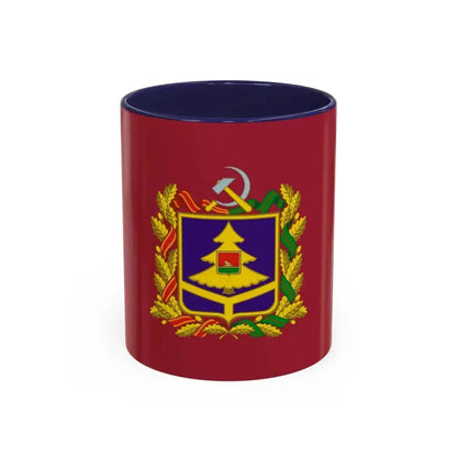 Flag of Bryansk Oblast Russia - Accent Coffee Mug 11oz Navy - Go Mug Yourself