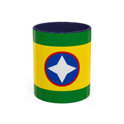 Flag of Bucaramanga Santander Colombia - Accent Coffee Mug 11oz Navy - Go Mug Yourself