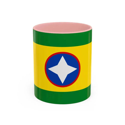 Flag of Bucaramanga Santander Colombia - Accent Coffee Mug 11oz Pink - Go Mug Yourself
